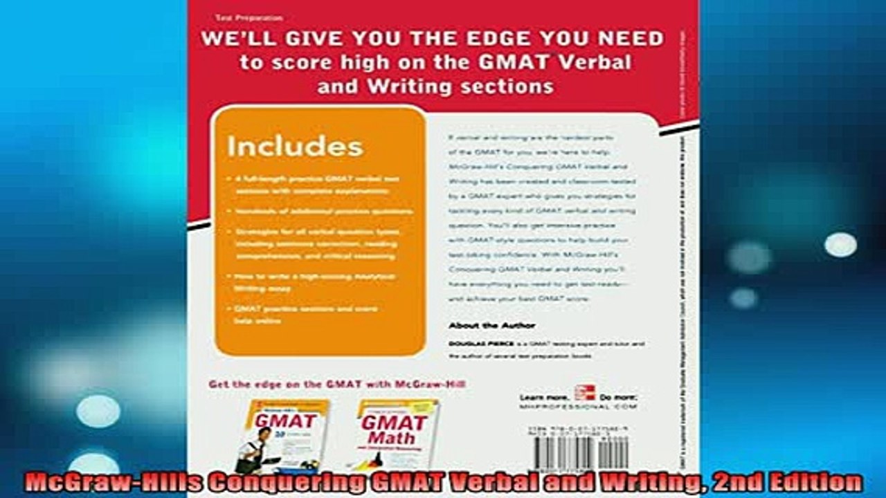 READ book  McGrawHills Conquering GMAT Verbal and Writing 2nd Edition Free Online