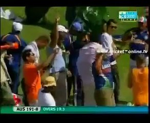Muhammad Amir 5 wickets in over vs Austrila