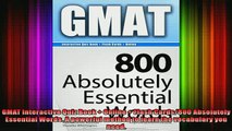 READ book  GMAT Interactive Quiz Book  Online  Flash Cards800 Absolutely Essential Words A Online Free