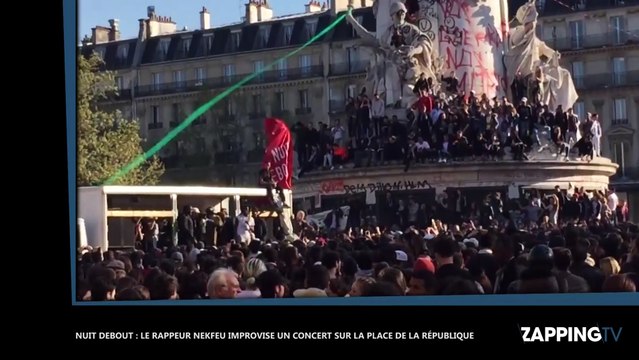 Nekfeu met le feu la place de la République