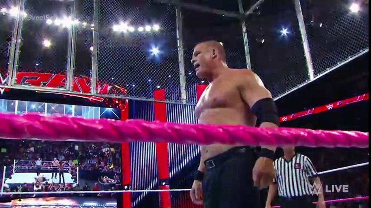 John Cena & Dean Ambrose vs Randy Orton, Seth Rollins & Kane - 3-on-2 Handicap _HIGH