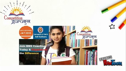 Crash Course for Delhi University BMS Entrance Test