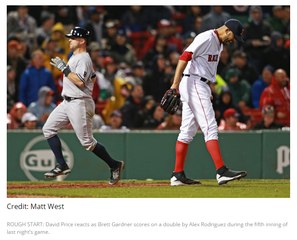 David Price not right at Fenway Park