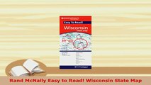 PDF  Rand McNally Easy to Read Wisconsin State Map Download Full Ebook