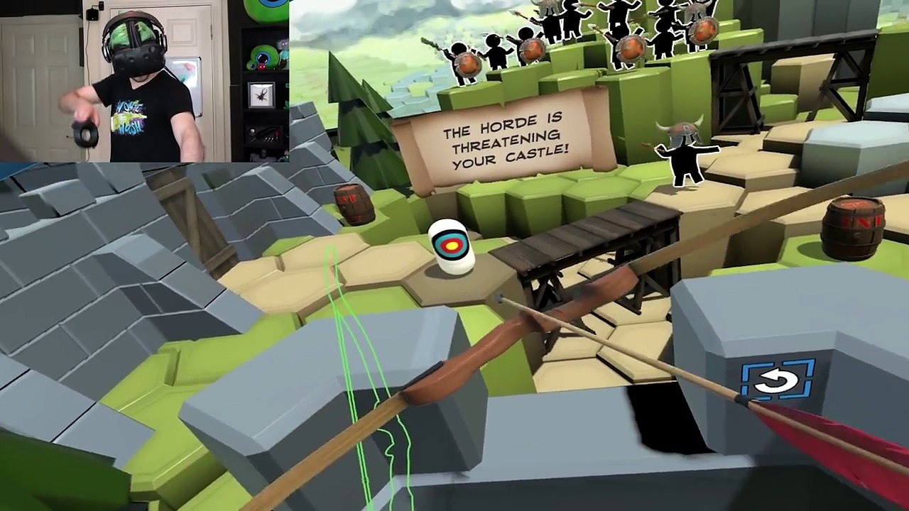 A REAL BOW AND ARROW! | The Lab #1 (HTC Vive Virtual Reality)