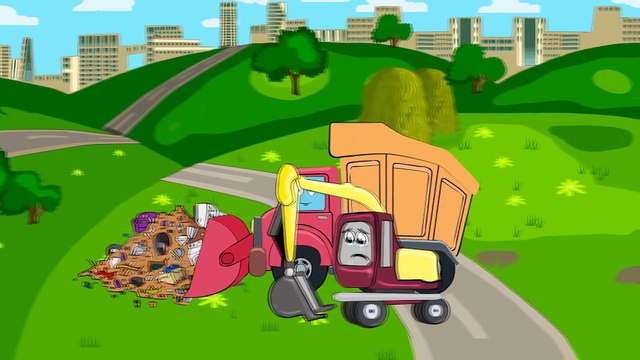 Мультфильмы для Детей. Грузовик, Бульдозер и Экскаватор - Строительная Техника. Трактор Павлик