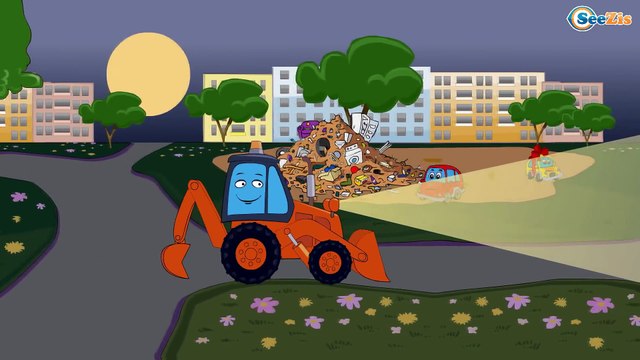 ✔ Мультфильмы для Детей про машинки / Бульдозер и Строительная Техника — Грузовик и Бетономешалка ✔