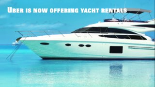 Enjoy Now Yatch Rides with UBER!