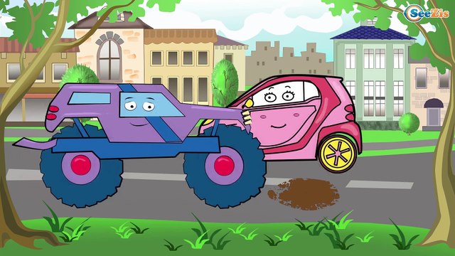 ✔ Мультики для Детей все серии. Монстр Трак на Автомойке! Cars Cartoons / Compilation for kids ✔