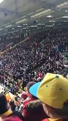 Quand les supporters d'Aston Villa célèbrent un corner comme un but