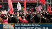 Brasil: obreros defienden la democracia del país el Día del Trabajador