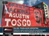 Obreros en Argentina exigen al presidente Macri cese despidos masivos