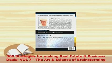 PDF  300 Strategies for making Real Estate  Business Deals VOL 7  The Art  Science of Read Online