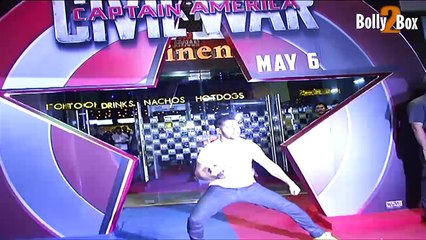 Varun Dhawan attends 'Civil War' screening