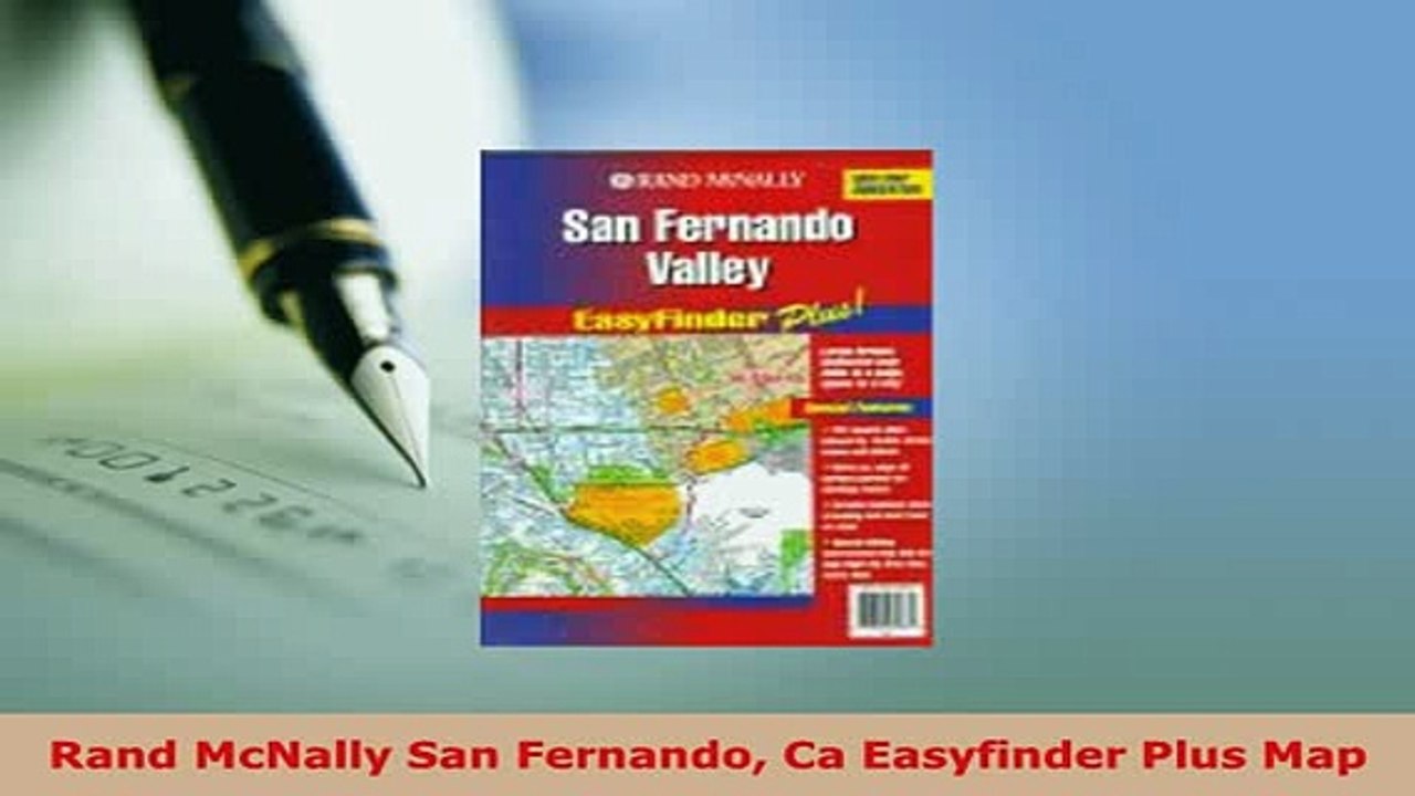 Download  Rand McNally San Fernando Ca Easyfinder Plus Map Download Full Ebook