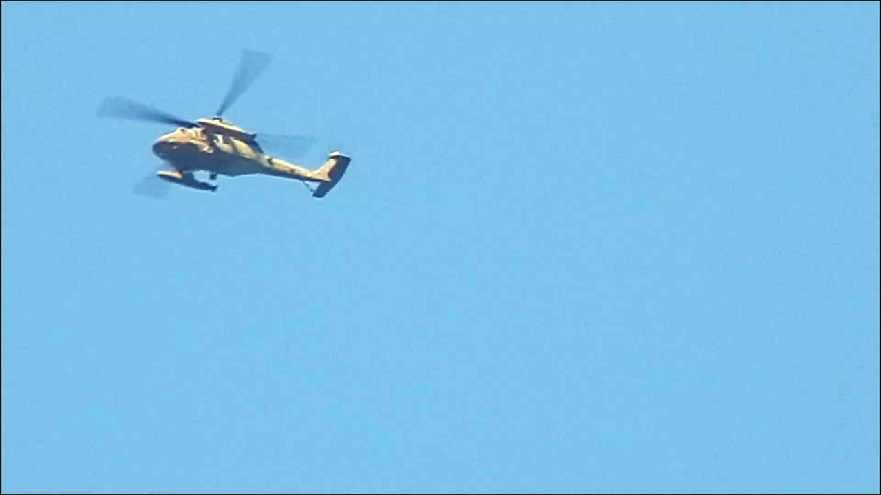 Helikopter Überflug wegen Orgonit