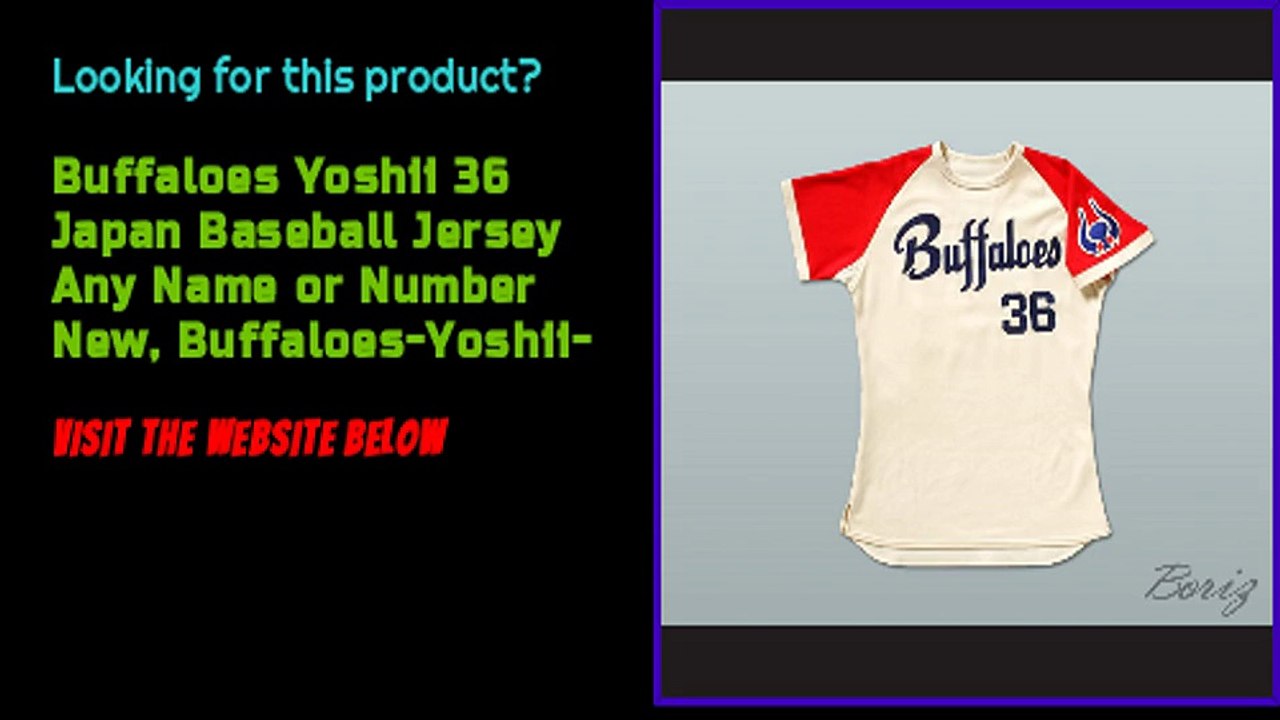 Buffaloes Yoshii 36 Japan Baseball Jersey Any Name or Number New