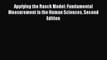 Ebook Applying the Rasch Model: Fundamental Measurement in the Human Sciences Second Edition