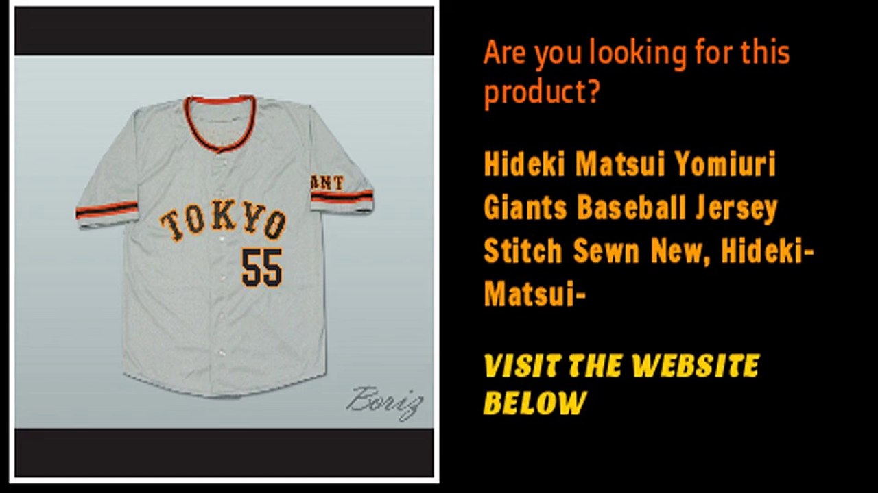 Hideki Matsui Yomiuri Giants Baseball Customize Jersey New