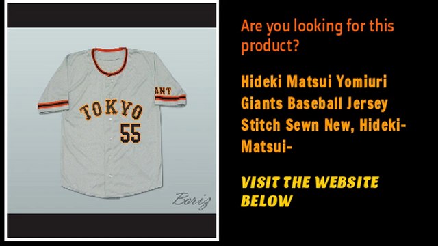 Hideki Matsui Yomiuri Giants Baseball Customize Jersey New
