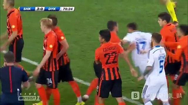 Драка в матче Шахтер (Донецк) - Динамо (Киев) 1 мая 2016