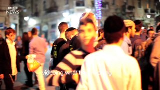 Jerusalem Jewish groups anti-Arab patrol - BBC News