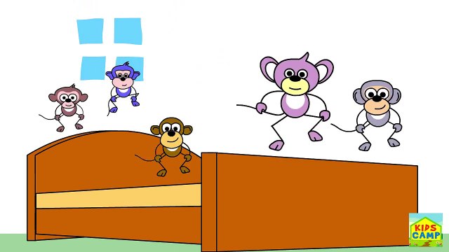 Five Little Monkeys | Nursery Rhymes | Popular Nursery Rhymes by KidsCamp