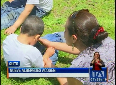 Nueve albergues de Quito acogen a los damnificados