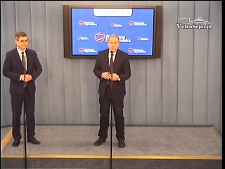 Poseł Jan Grabiec - konferencja z dnia 28 kwietnia 2016 roku.