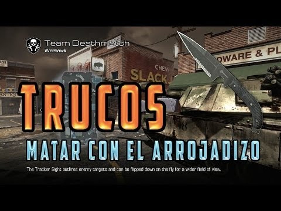 COD: GHOSTS - COMO MATAR CON EL CUCHILLO ARROJADIZO SIEMPRE EN WARHAWK
