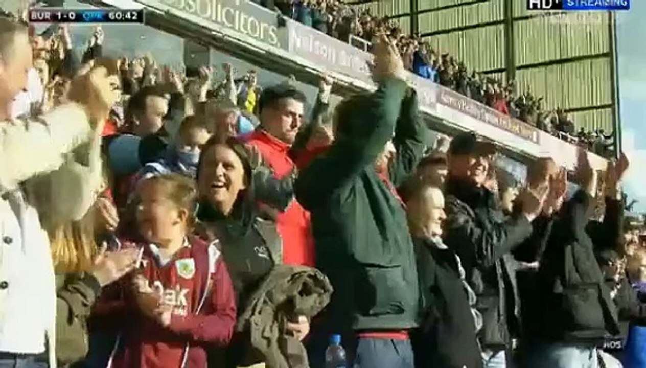 Vokes GOAL (1:0) - Burnley FC vs Queens Park Rangers 02/5/2016