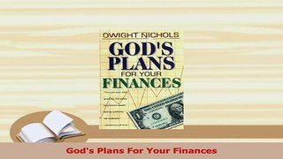 PDF  Gods Plans For Your Finances Read Full Ebook