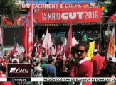 Brasil: sindicatos opositores a la presidenta rechazan impeachment