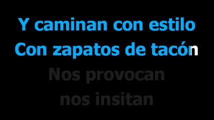Con Zapatos De Tacon - Bronco - Karaoke - Letra