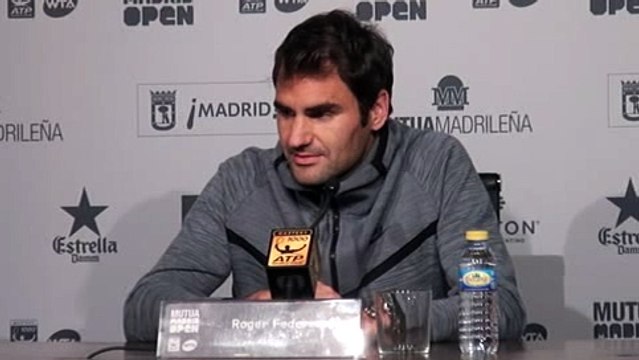 ATP - Mutua Madrid Open 2016 - Roger Federer : J'espère être à 100% à Roland-Garros