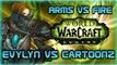 Evylyn vs Cartoonz Legion Alpha Arms Warrior vs Fire mage duels 