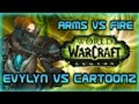 Evylyn vs Cartoonz Legion Alpha Arms Warrior vs Fire mage duels Double blink WTF WOW PVP duels