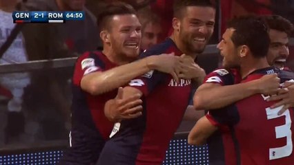 Genoa 2-1 AS Roma Pavoletti Goal 02-05-2016 HD
