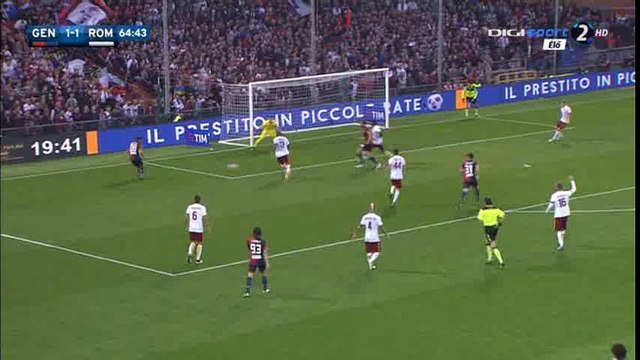Leonardo Pavoletti Goal HD - Genoa 2-1 Roma - 02-05-2016