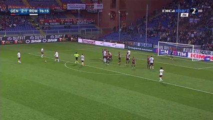 Francesco Totti Free-Kick Goal HD - Genoa 2-2 Roma Serie A