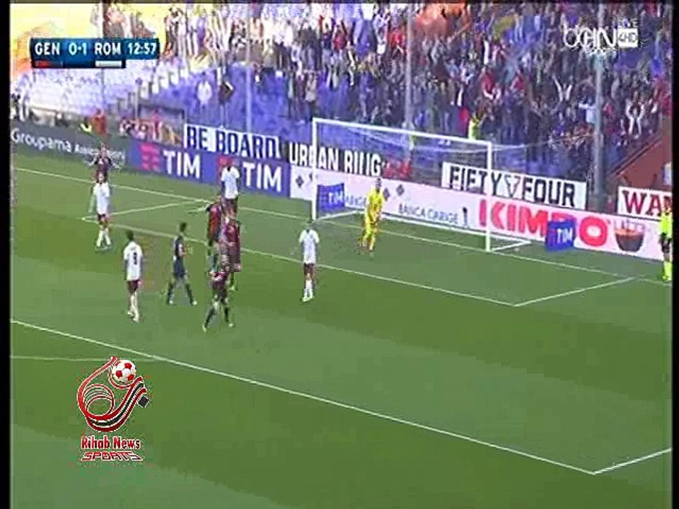 اهداف مباراة ( جنوى 2-3 روما ) الدوري الايطالي