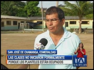 En San José de Chamanga las clases no iniciaron formalmente