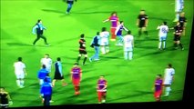 Karabukspor Fan Attacks The Referee and Footballer Attacks Fan With Flying Kick