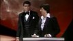 Rocky & Muhammad Ali come face to face at the 1977 Oscar awards.