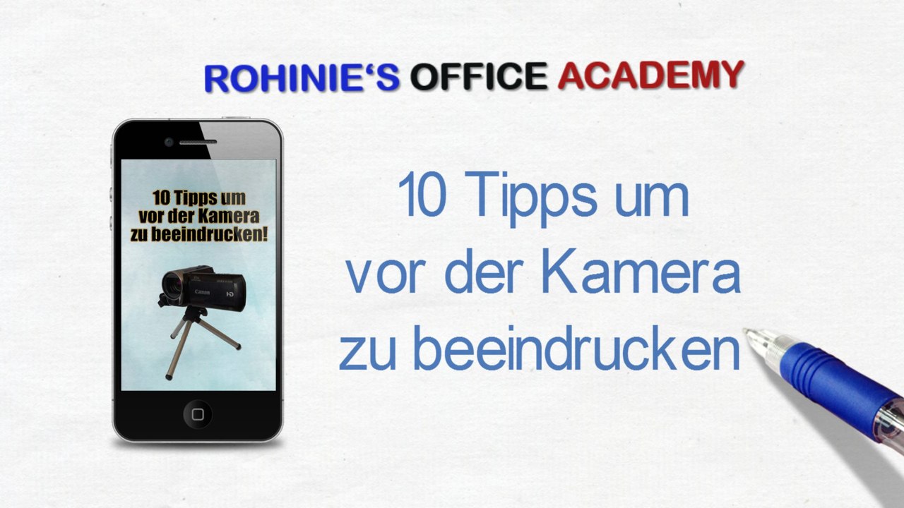 Ihr Videomarketing - 10 Tipps um vor der Kamera zu beeindrucken