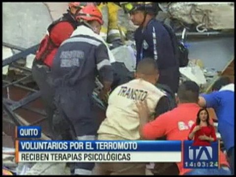 Voluntarios reciben ayuda psicológica