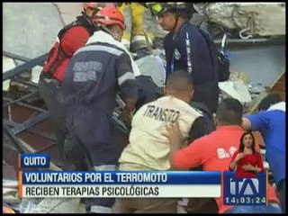 Voluntarios reciben ayuda psicológica