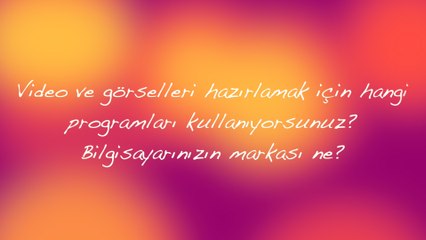Video ve görselleri hazırlamak için hangi programları kullanıyorsunuz? | Dedikoducu.tv Röportaj
