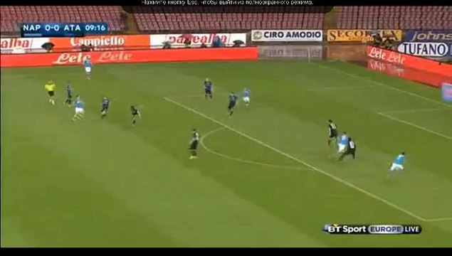 Goal Gonzalo Higuain - SSC Napoli 1-0 Atalanta (02.05.2016) Serie A