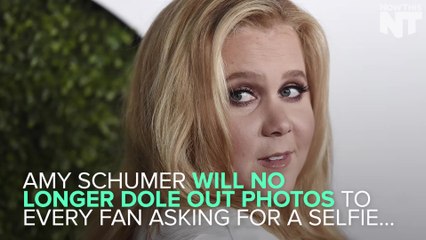 Amy Schumer Will No Longer Eagerly Take Selfies With Fans